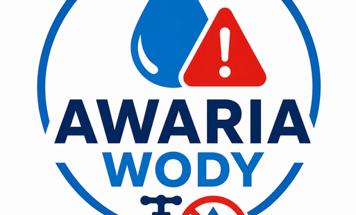 Logo infoprmujące o awarii wody