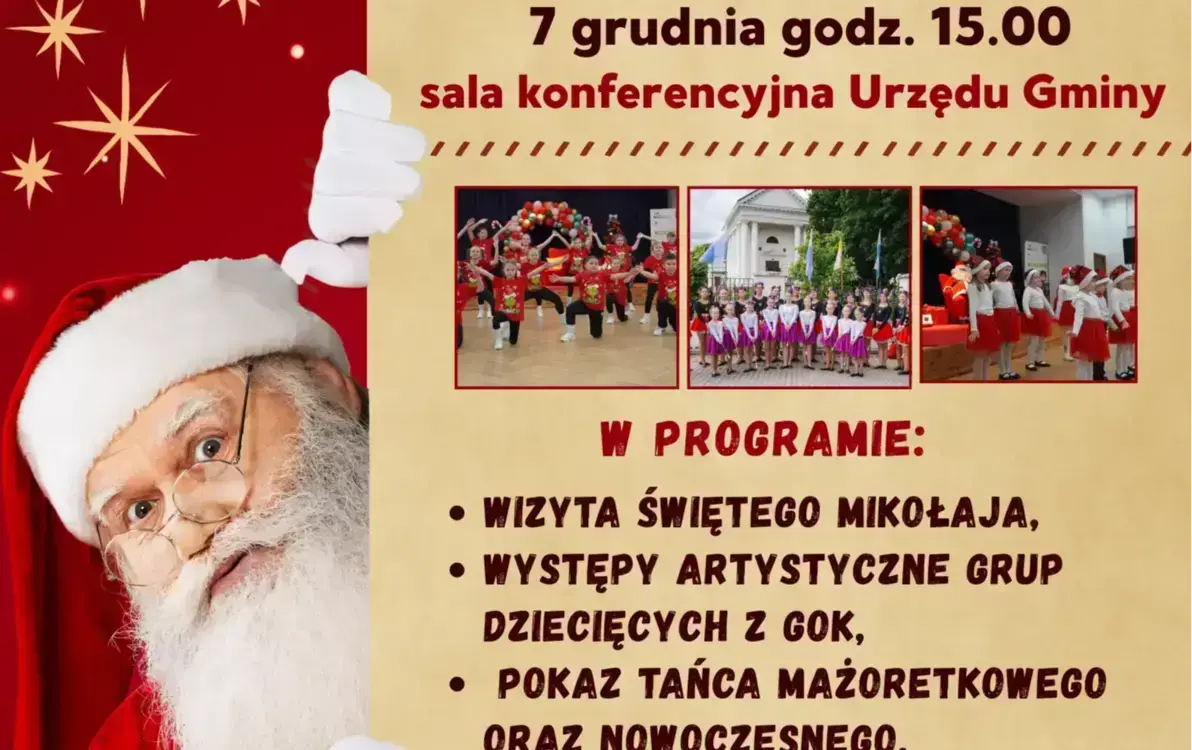 Plakat Mikołajki Gminne