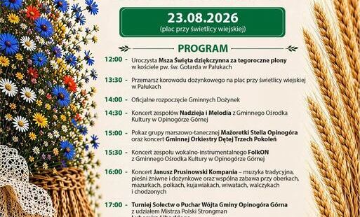 plakat dożynki gminne