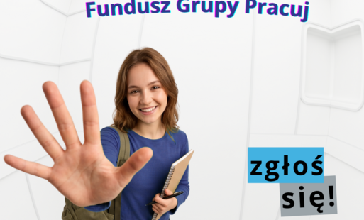 Fundusz Grupy Pracuj. Zgłoś sie 03.09.2026 r. logo grupa pracuj.