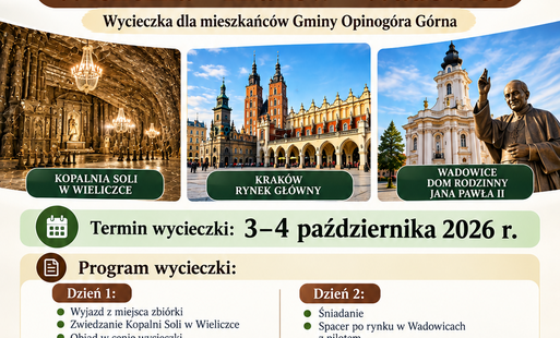 Zdjęcie do WYCIECZKA WIELICZKA-KRAK&Oacute;W-WADOWICE