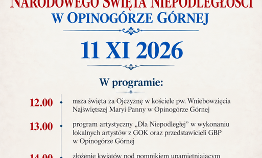 Zdjęcie do GMINNE OBCHODY ŚWIĘTA NIEPODLEGŁOŚCI
